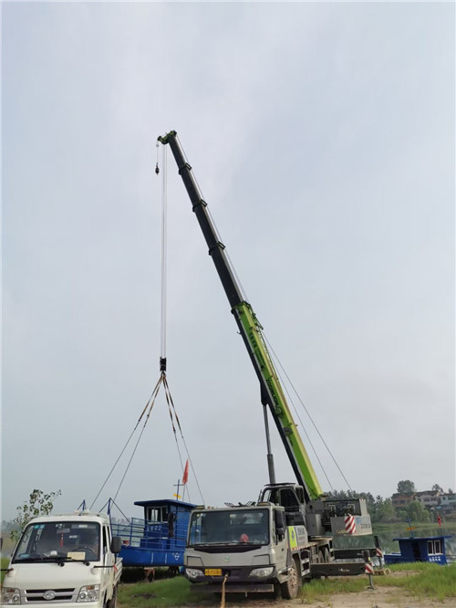 怀宁县桥梁建设吊装案例